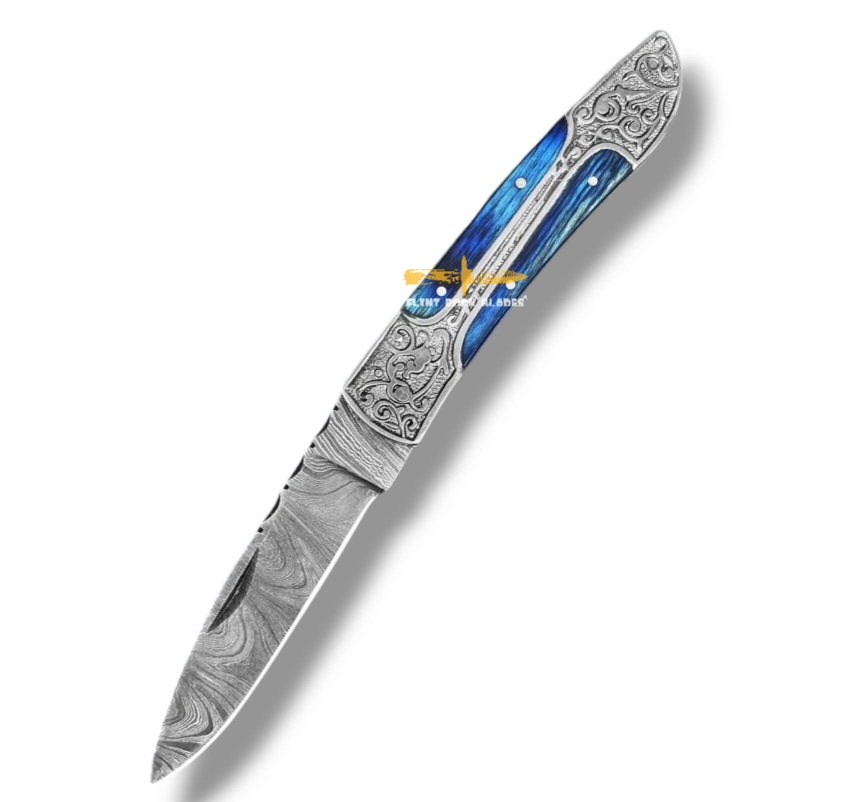 Damascus steel Folding Knife 