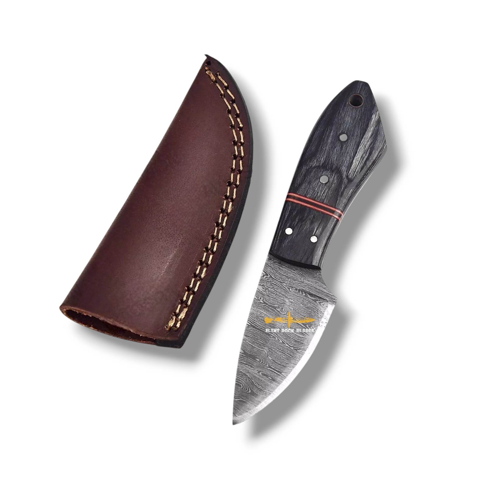 Damascus steel mini knife 