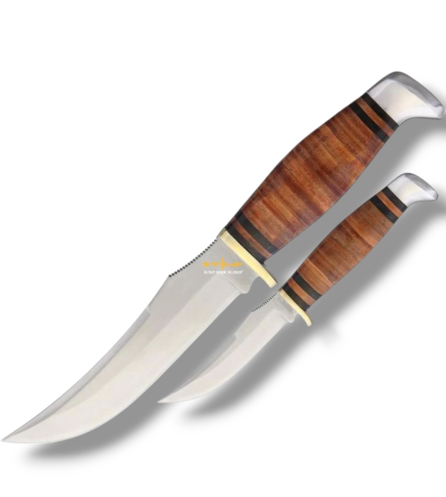 Stainless steel Skinner knives set of 2