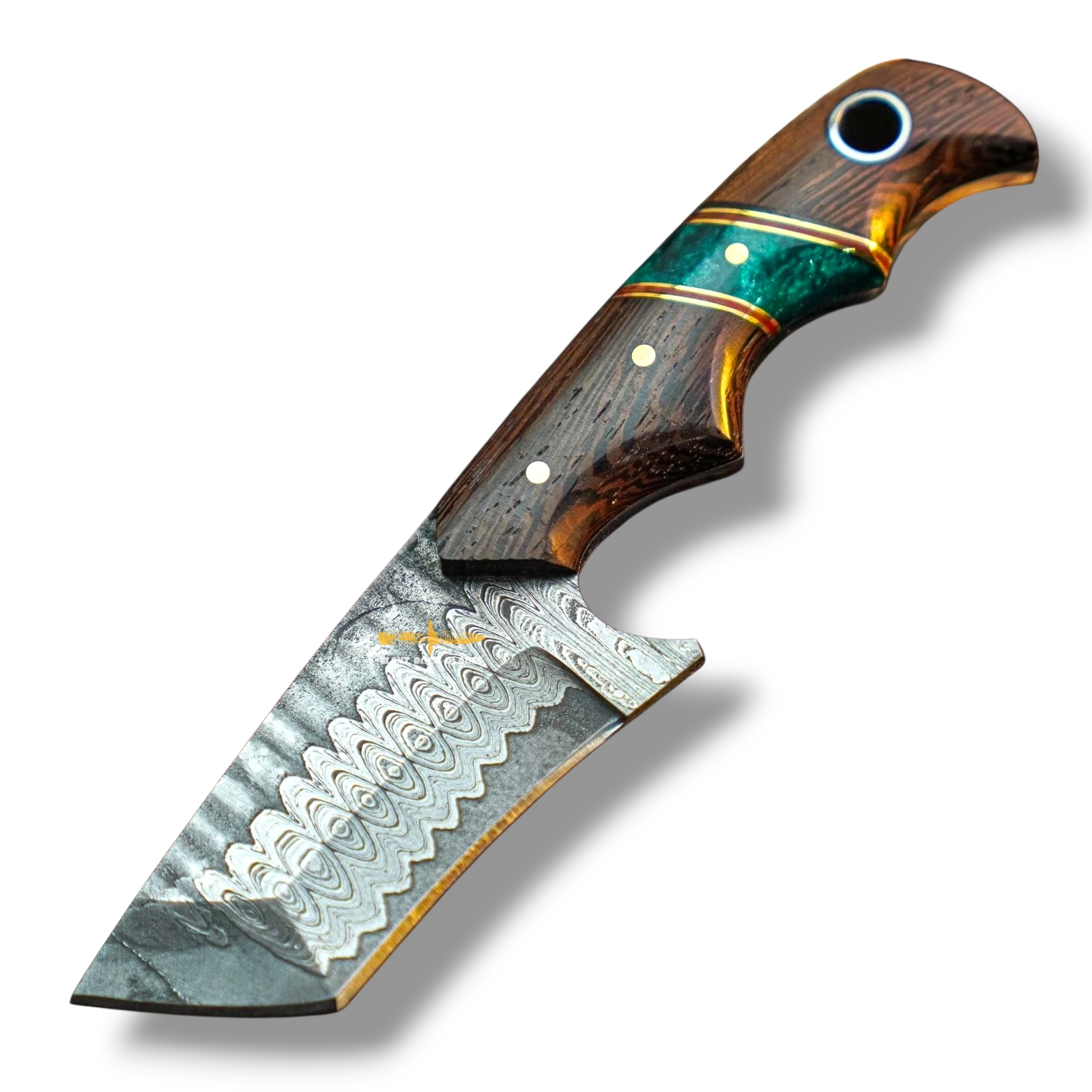 Damascus steel Tanto 