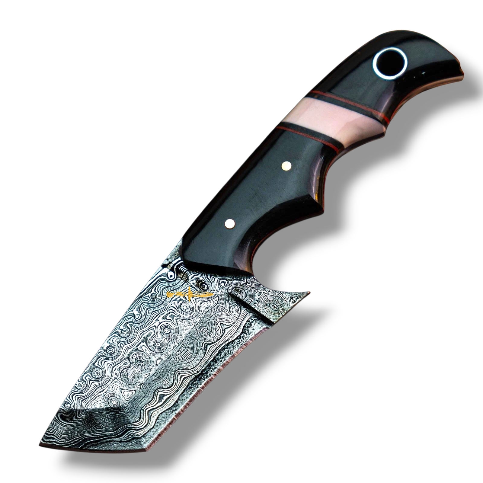 Damascus steel Tanto 