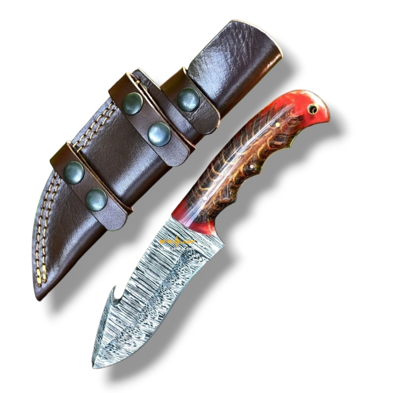 Damascus steel Guthook Skinner 