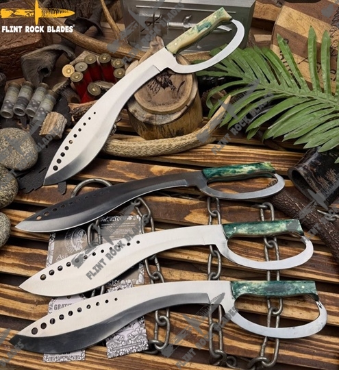 Stainless steel D Guard machete Knives