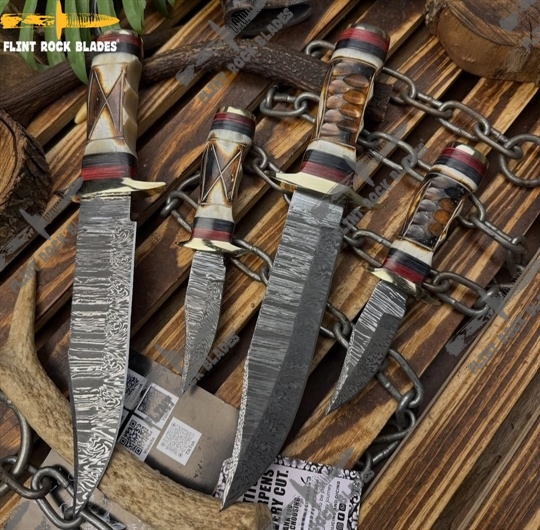 Damascus steel Fixed Blades Knives 