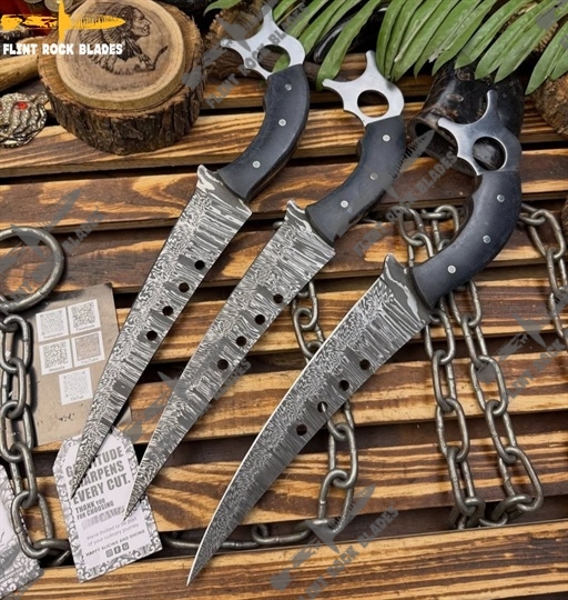 Damascus steel Fixed Blades Knives 