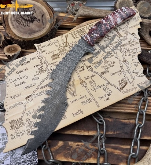 Damascus steel Fixed Blade Knife 
