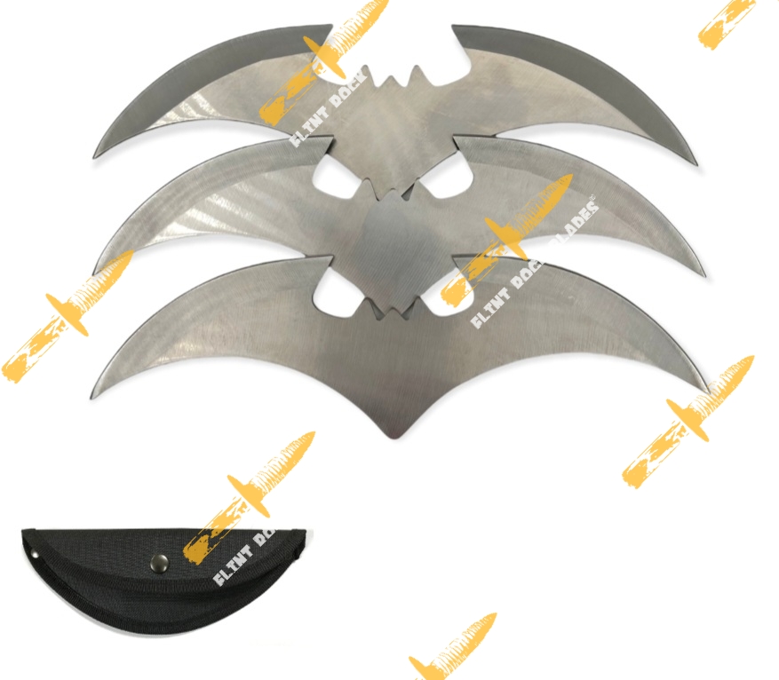 Stainless steel Batman Throwing Knives (set of 3)