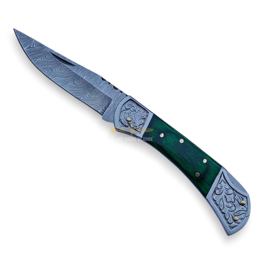 Damascus Steel Folding Knife