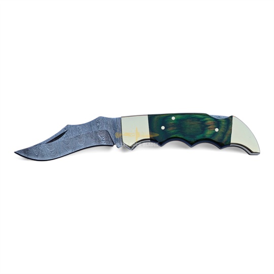 Damascus Steel Folding Knife