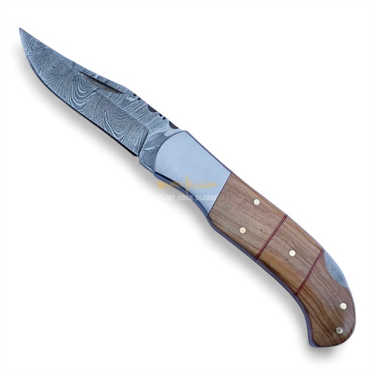 Damascus Steel Folding Knife