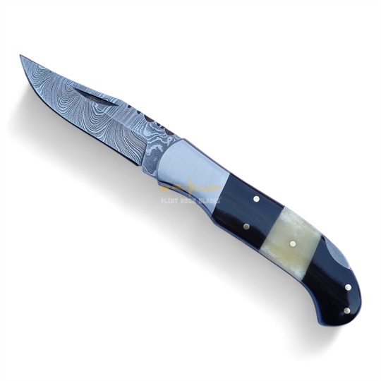 Damascus Steel Folding Knife