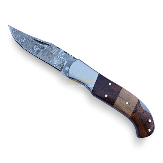 Damascus Steel Folding Knife