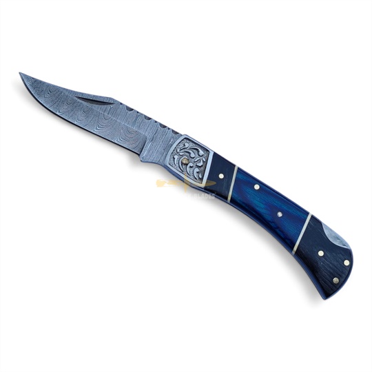 Damascus Steel Folding Knife