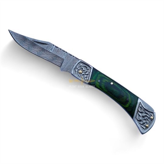 Damascus Steel Folding Knife