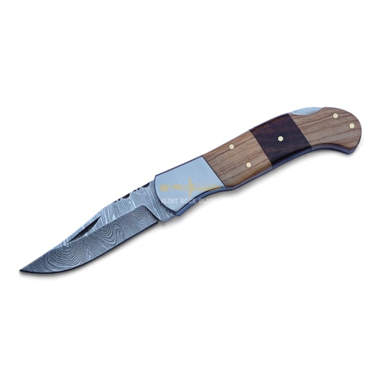 Damascus Steel Folding Knife