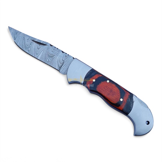 Damascus Steel Folding Knife