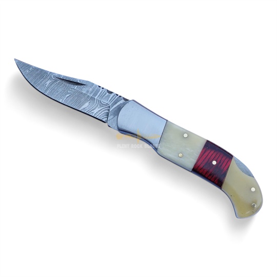 Damascus Steel Folding Knife