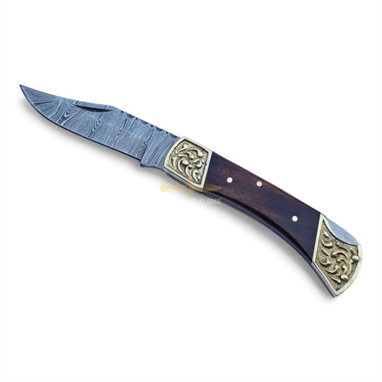 Damascus Steel Folding Knife