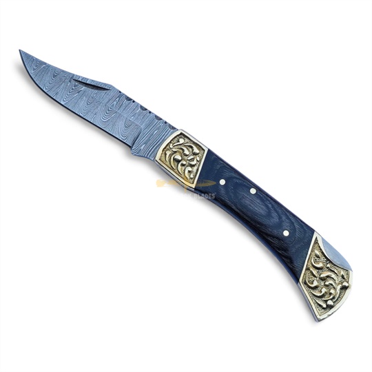 Damascus Steel Folding Knife