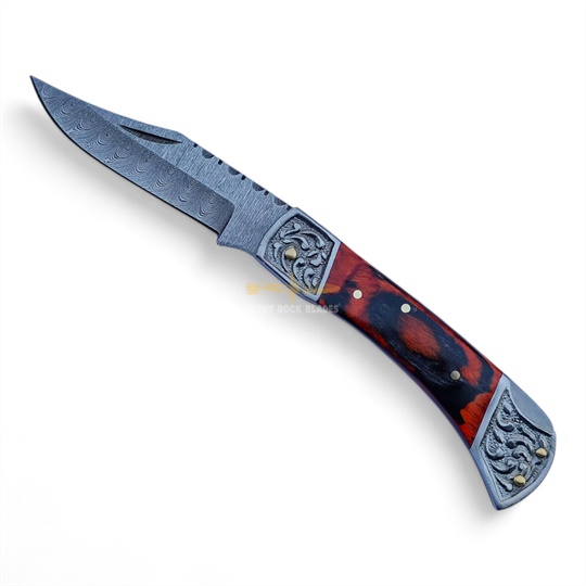 Damascus Steel Folding Knife