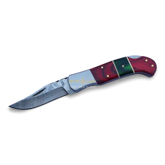 Damascus Steel Folding Knife