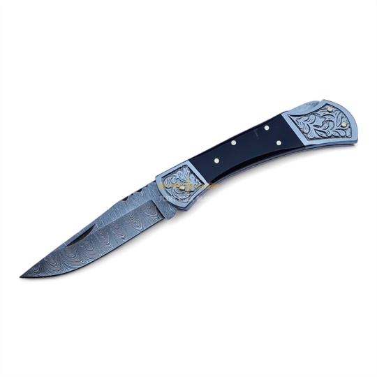 Damascus Steel Folding Knife