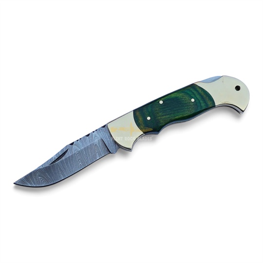 Damascus Steel Folding Knife