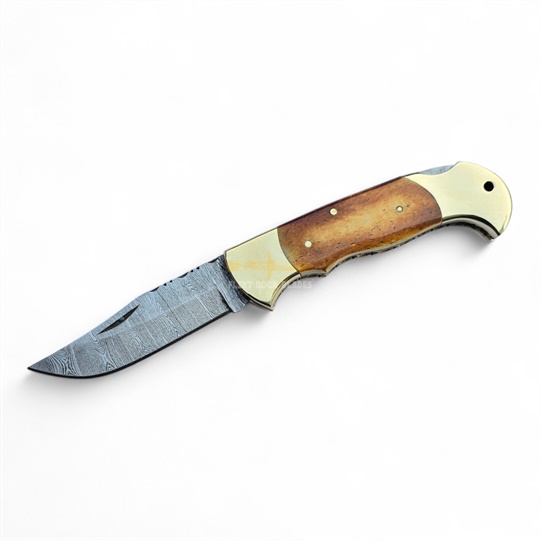 Damascus Steel Folding Knife